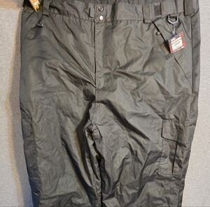 NWT Swiss Tech Black Cargo Snow Ski Pants Mens 44 46 Gorpcore Winter